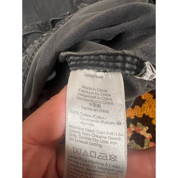 Madewell Minimalist  Black Denim Button Down Shirt Small - Picture 4 of 6